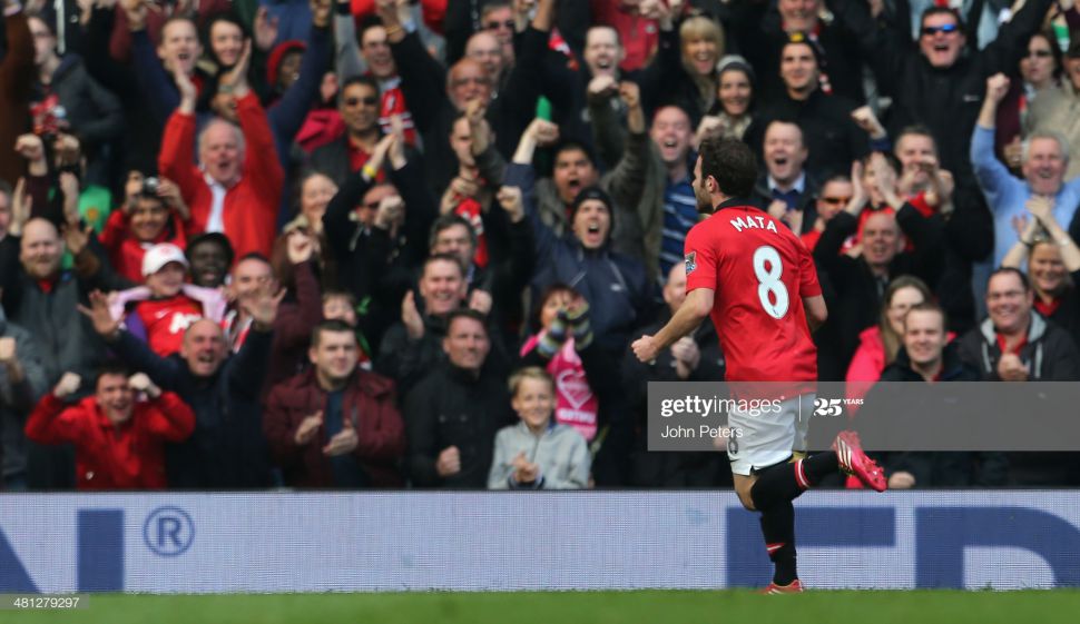 Áo đấu Juan Mata #8 Manchester United 2013-2014 home shirt jersey red