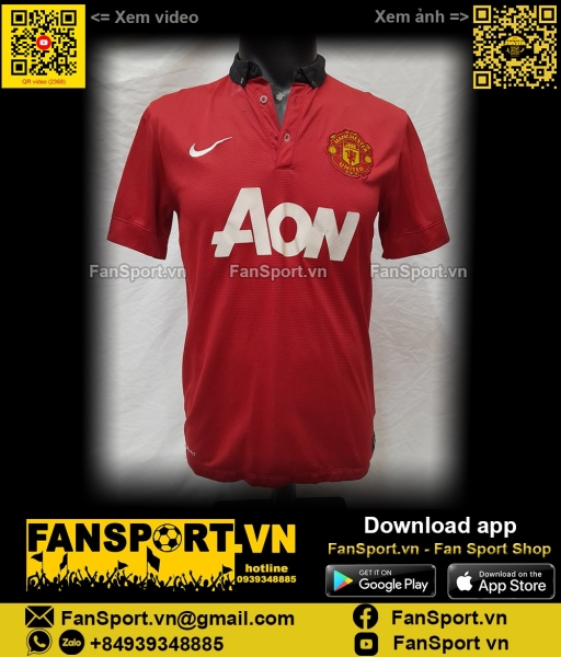 Áo đấu Mata Manchester United 2013-2014 home shirt jersey 532837 Nike
