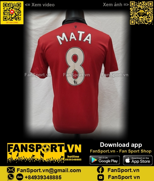 Áo đấu Mata Manchester United 2013-2014 home shirt jersey 532837 Nike