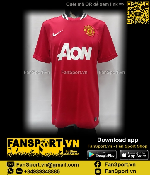 Áo đấu Manchester United Champions 19 shirt jersey home 2011 2012 Nike