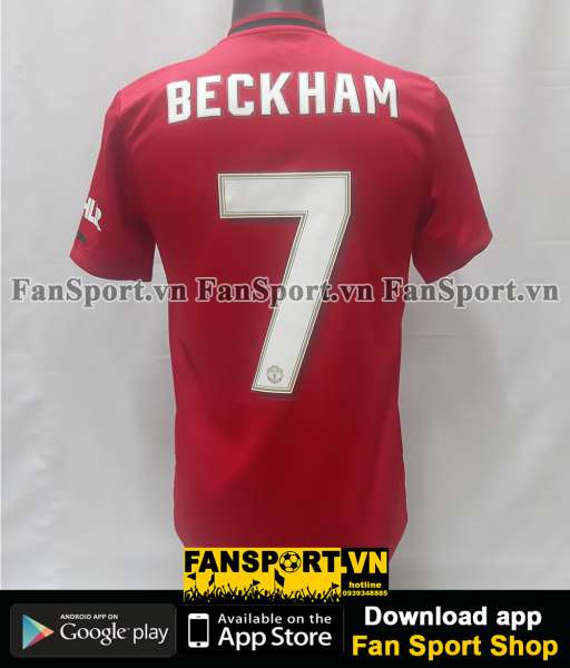 Áo đấu Beckham #7 Manchester United Treble 1999 Reunion home shirt red