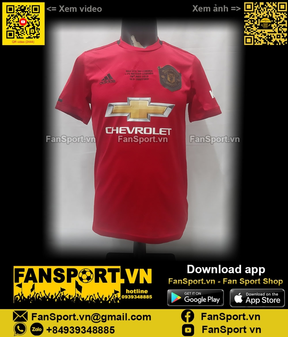 Áo đấu Beckham Manchester United Treble 1999 Reunion home shirt ED7386
