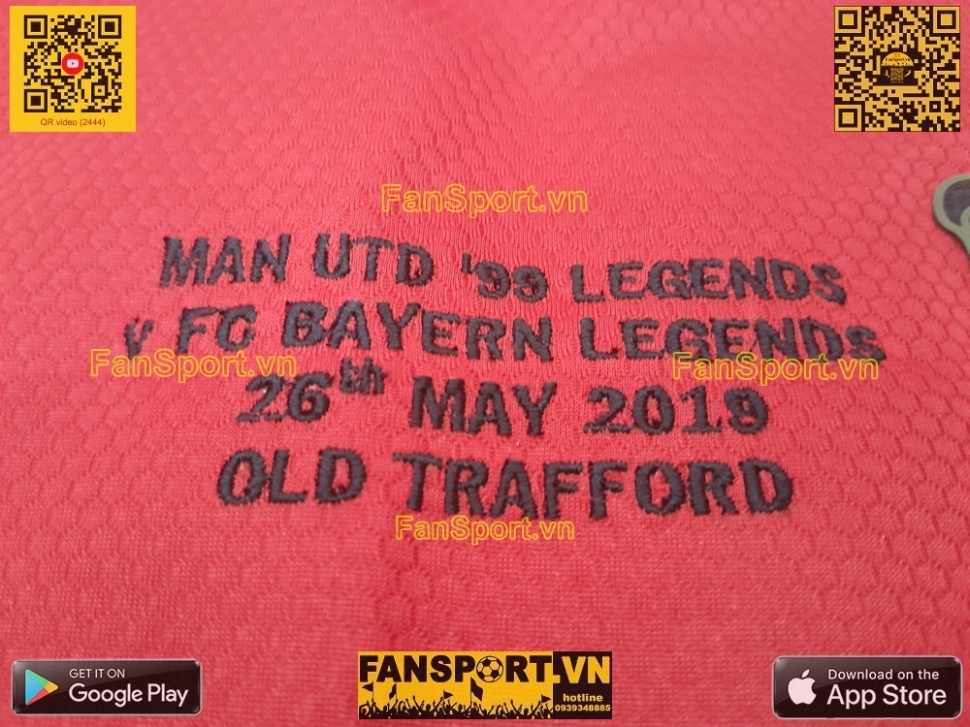 Áo đấu Beckham Manchester United Treble 1999 Reunion home shirt ED7386