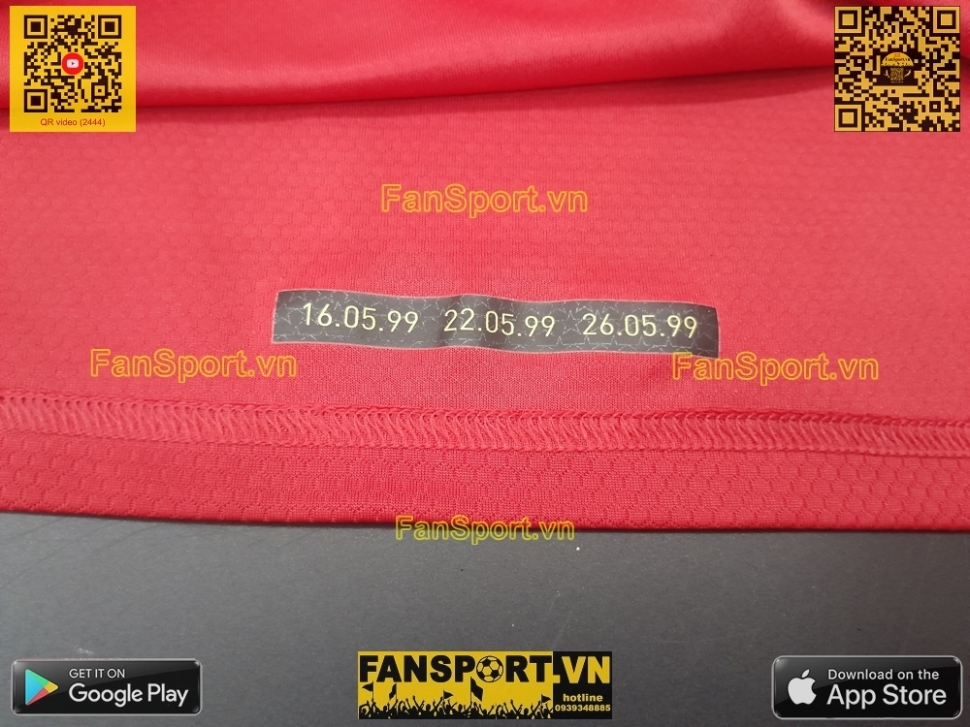 Áo đấu Beckham Manchester United Treble 1999 Reunion home shirt ED7386