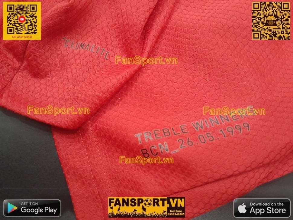 Áo đấu Beckham Manchester United Treble 1999 Reunion home shirt ED7386