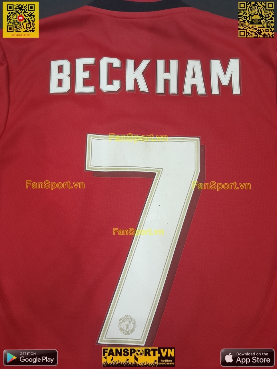 Áo đấu Beckham Manchester United Treble 1999 Reunion home shirt ED7386