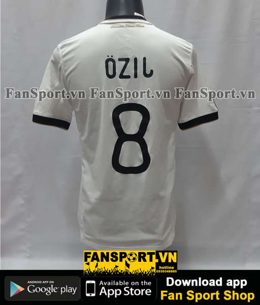 Áo đấu Ozil 8 Germany World Cup 2010 home shirt jersey white 2011 2012