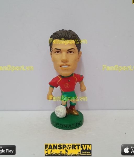 Tượng Ronaldo 17 Portugal 2004-2005-2006 home red corinthian PR056 CR7