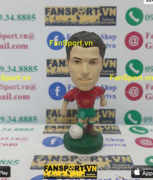Tượng Ronaldo 17 Portugal 2004-2005-2006 home red corinthian PR056 CR7