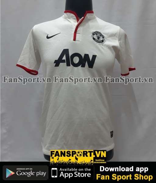 Áo đấu Manchester United 2012-2013-2014 away third shirt jersey white