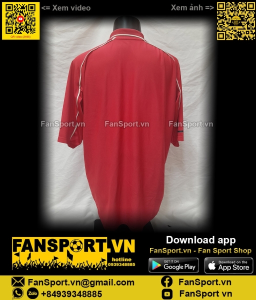 Áo đấu Liverpool League Cup final 2001 home shirt jersey red 2000 2002