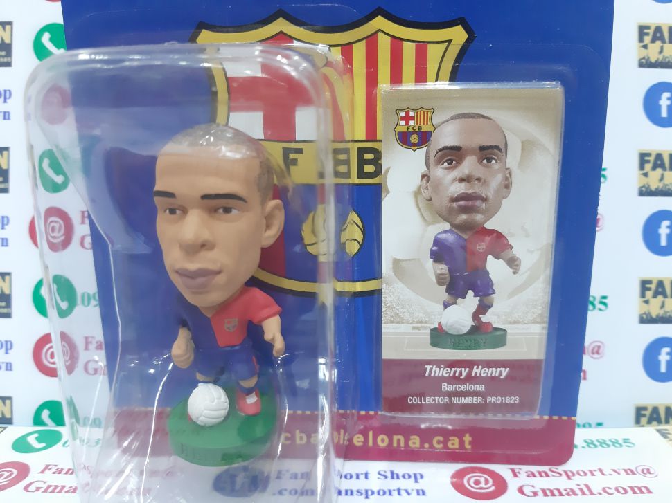 Tượng Henry 14 Barcelona 2008-2009 home corinthian PRO1823 blister