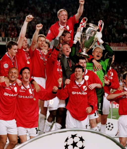 1999 Champion League Manchester United gold medal final huy chương