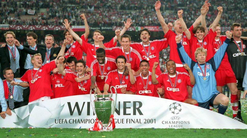 2001 Champion League Bayern Munich gold medal final huy chương vô địch
