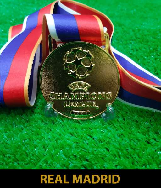 2002 Champion League Real Madrid gold medal final huy chương vô địch