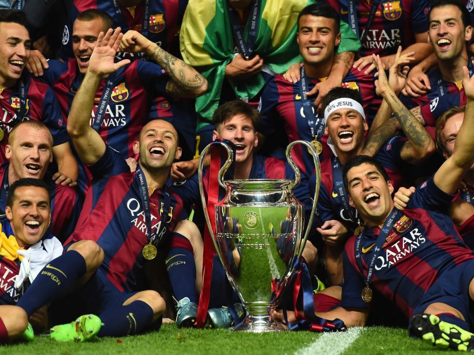2015 Champion League Barcelona gold medal final huy chương vô địch