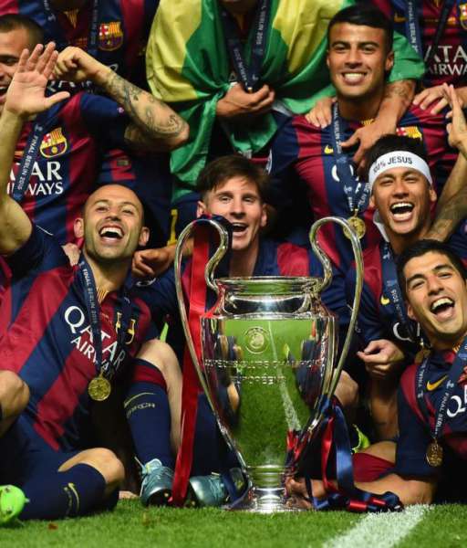 2015 Champion League Barcelona gold medal final huy chương vô địch