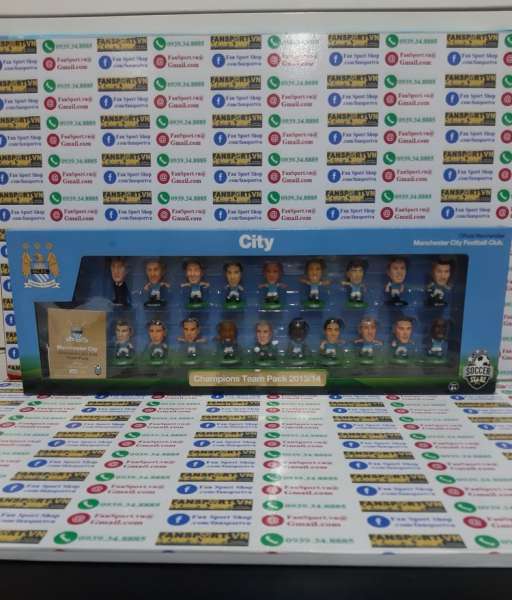 Bộ tượng Manchester City 2013-2014 Champions soccerstarz box set