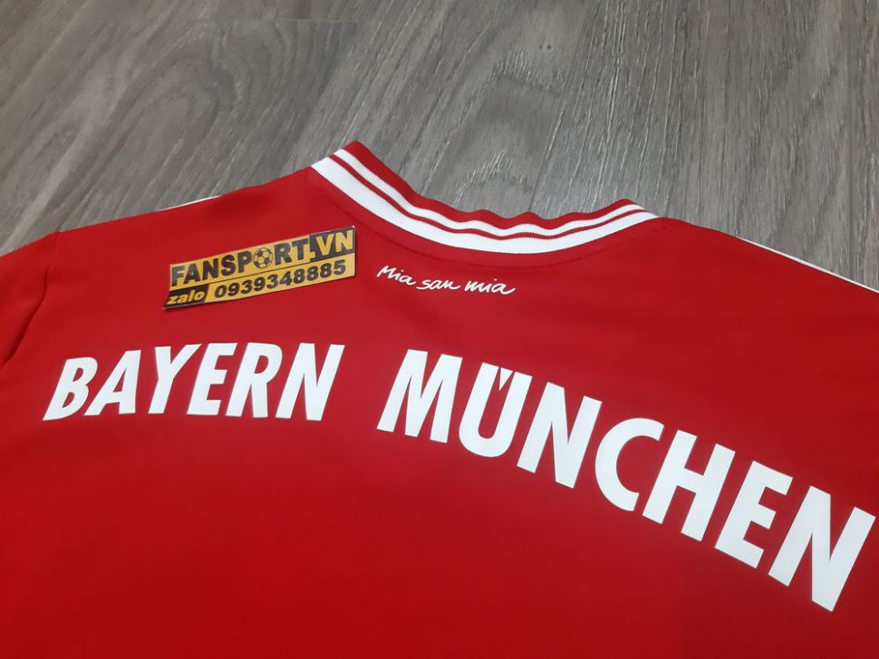 Áo Bayern Munich Champion League final 2013 home shirt jersey 2014 red