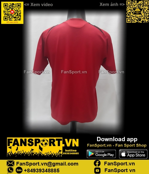 Áo đấu Germany 2008-2009 away shirt jersey red Euro 601677 Adidas đỏ