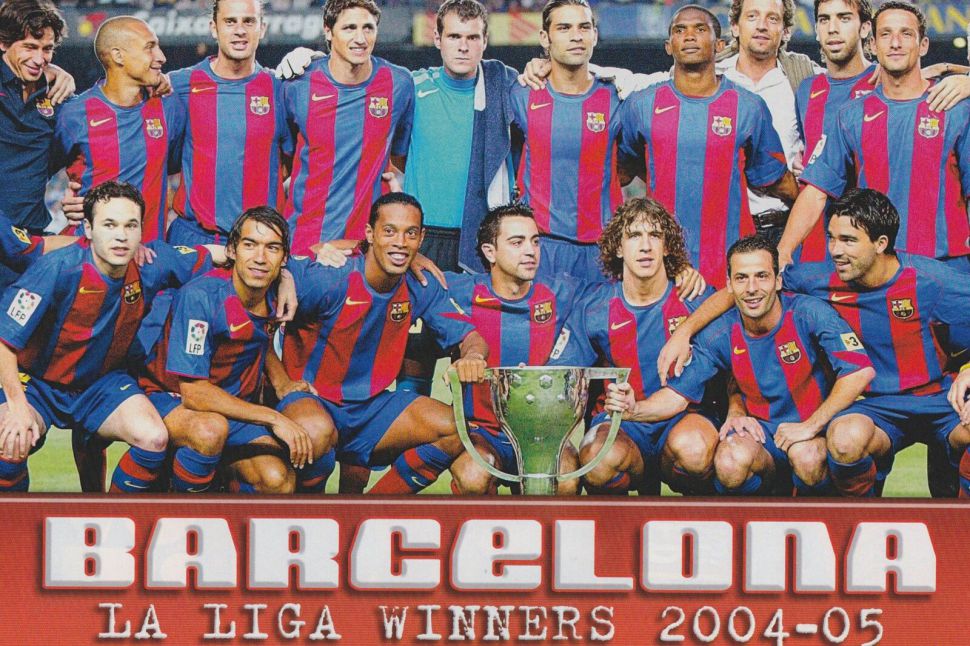 Box Barcelona La Liga Champions 2004-2005 Celebration corinthian 1485