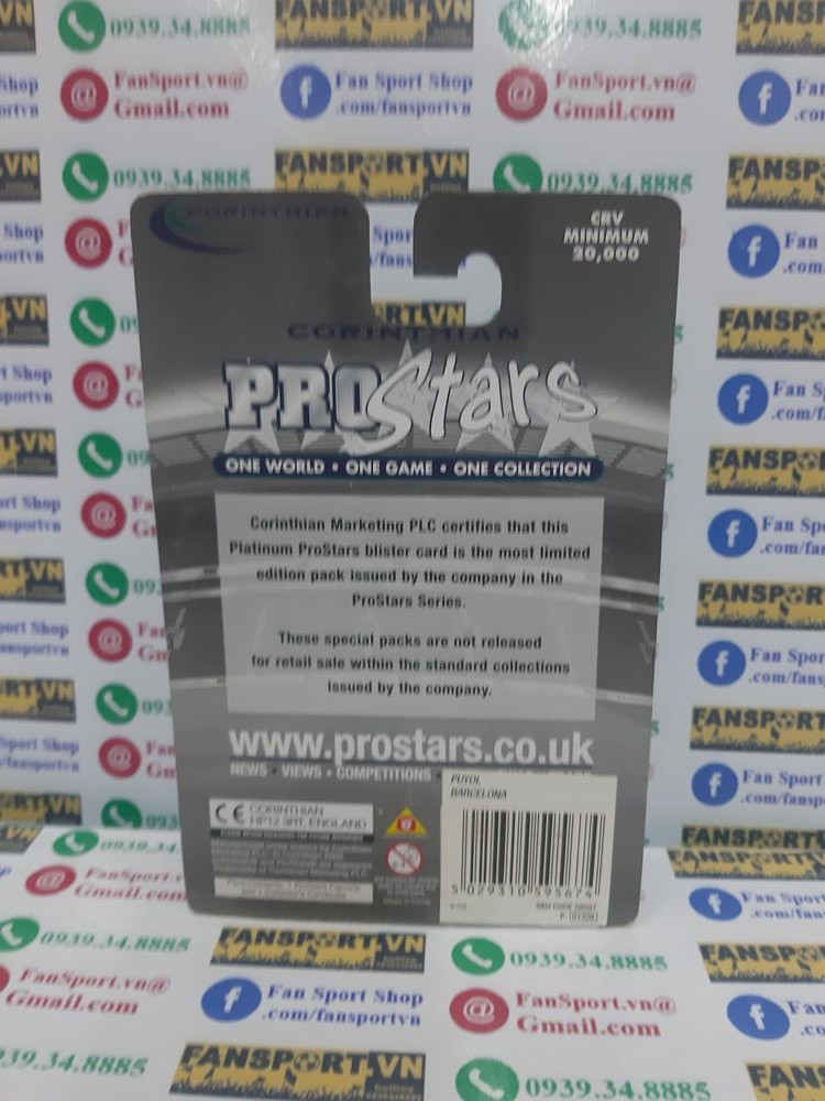 Tượng Carles Puyol Barcelona 2004-2005 away corinthian PRO1293 blister