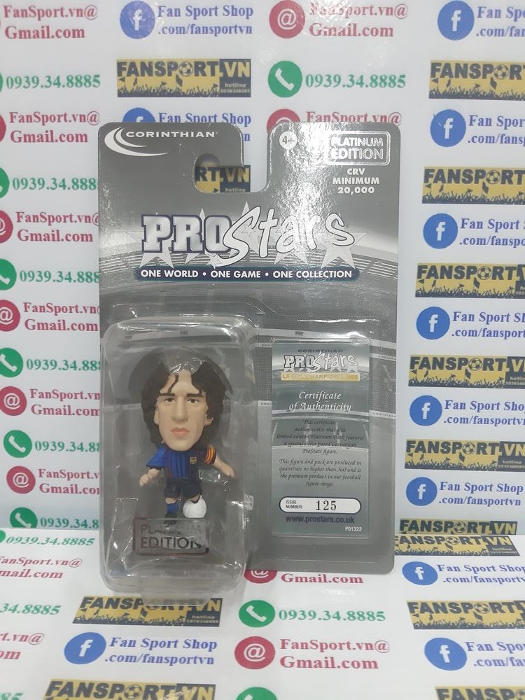 Tượng Carles Puyol Barcelona 2004-2005 away corinthian PRO1293 blister
