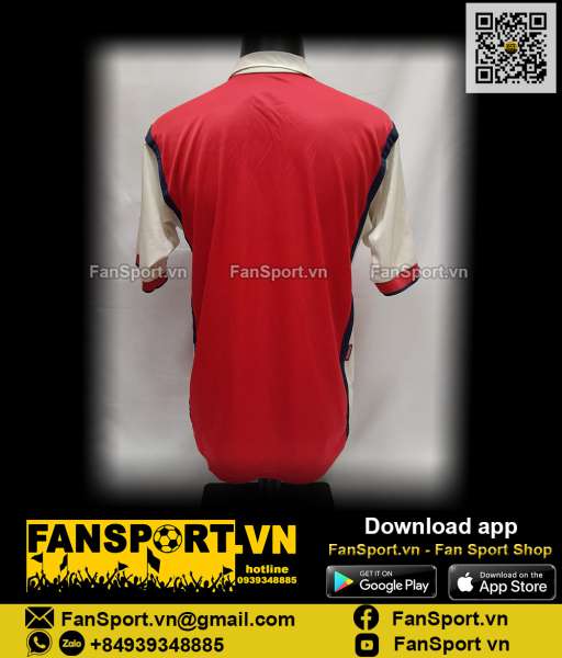 Áo đấu Arsenal 1999 2000 home shirt jersey red Nike