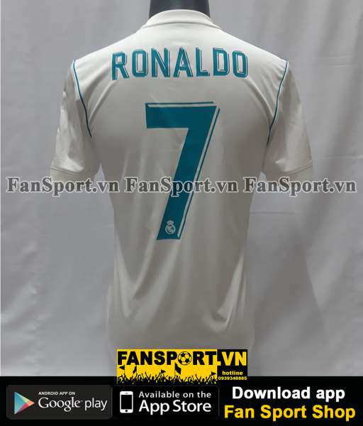 Áo Ronaldo 7 Real Madrid Champion League Final 2018 home shirt jersey