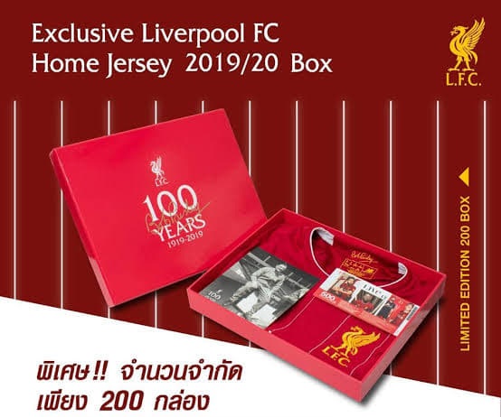 Box áo Liverpool Bob Paisley 100 years birthday 1919-2019 home shirt