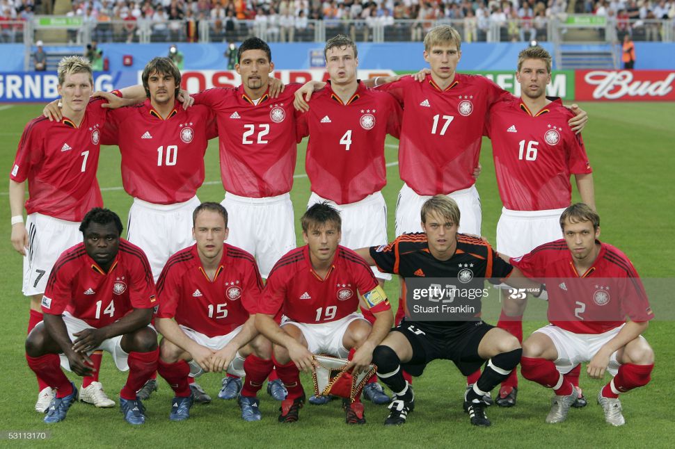 Áo đấu Germany 2004-2005 away shirt jersey red Euro