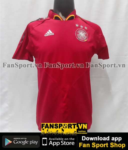 Áo đấu Germany 2004-2005 away shirt jersey red Euro