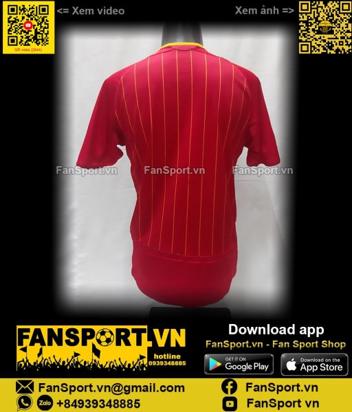Áo đấu Spain 2005 2006 2007 home shirt jersey red 074100 Adidas XLB