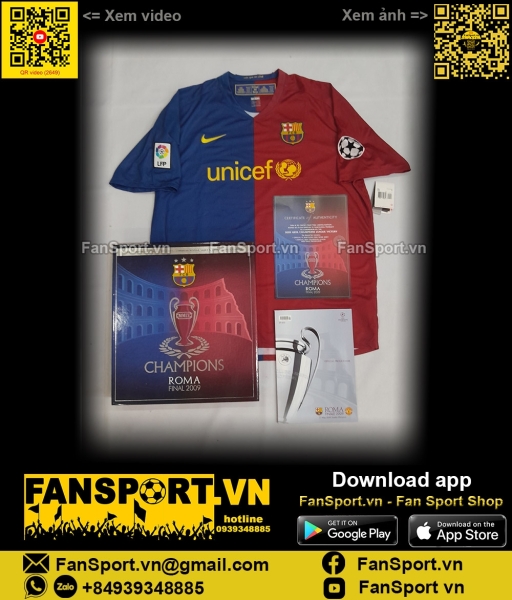 Box Barcelona Champion League Winner 2009 jersey shirt 286784 Nike