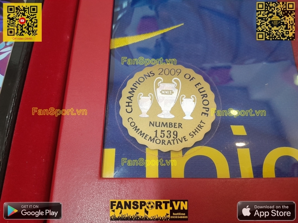 Box Barcelona Champion League Winner 2009 jersey shirt 286784 Nike