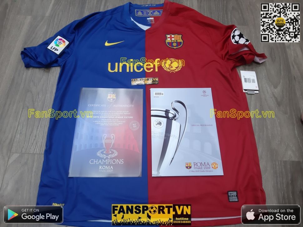 Box shirt Barcelona Champion League Winner 2009 jersey limited 1539