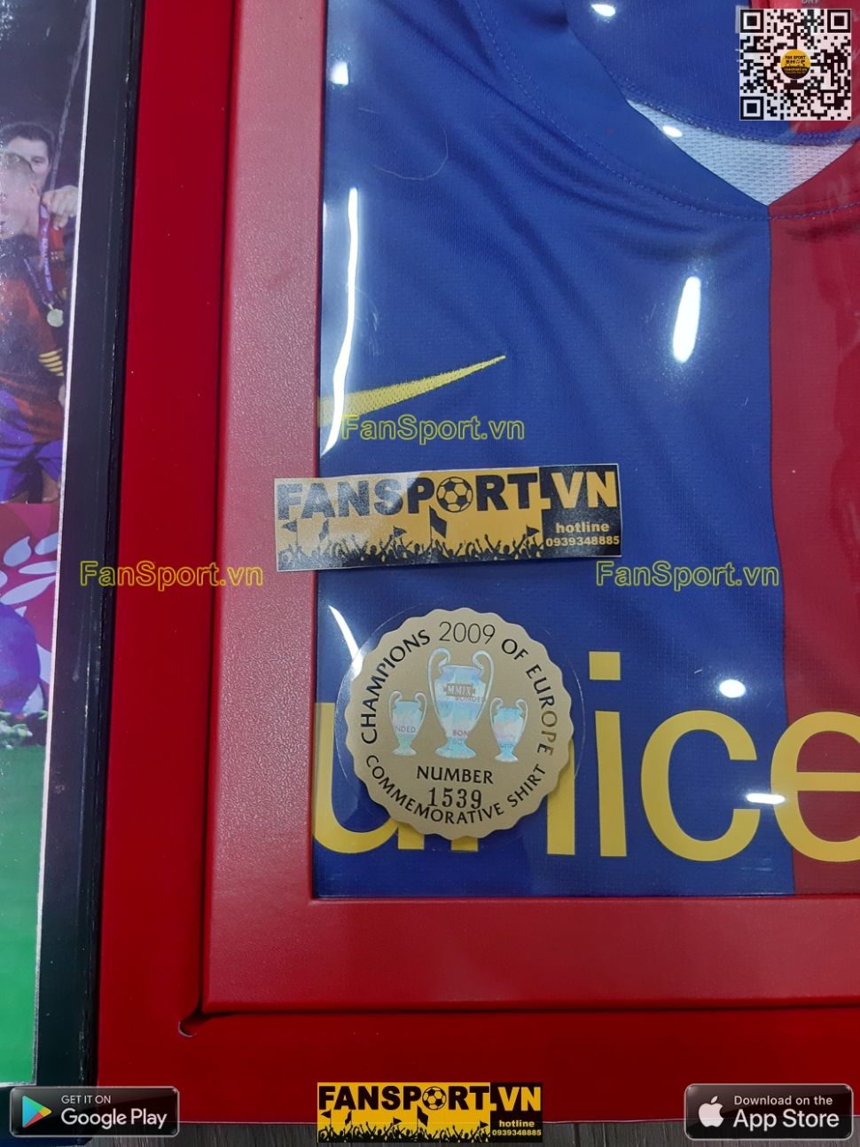 Box shirt Barcelona Champion League Winner 2009 jersey limited 1539