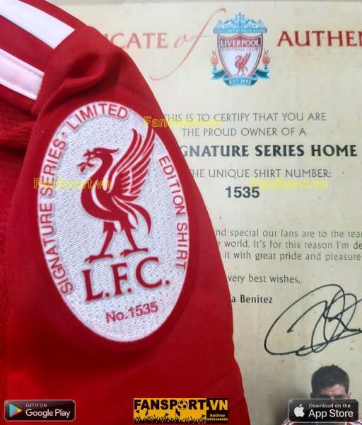 Box Liverpool 2008 2009 2010 home shirt limited Torres, Gerrard signed