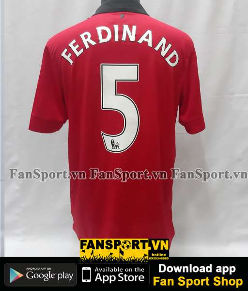 Áo Ferdinand #5 Manchester United Testimonial 2013 home shirt 2014 red