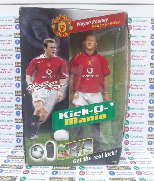 Tượng Rooney #8 Manchester United 2004-2006 home Kick-O-Mania figures