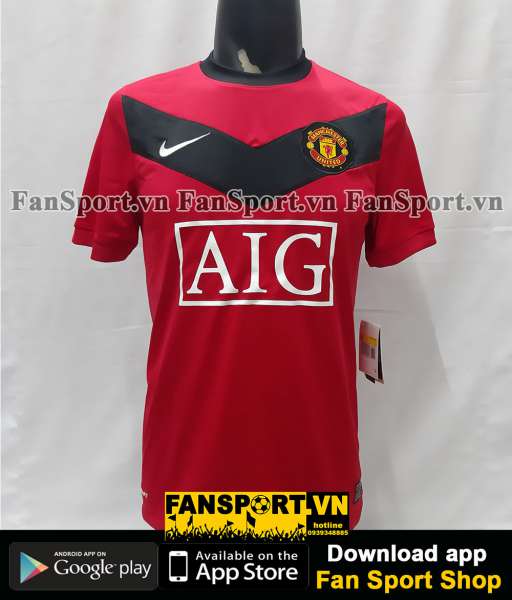Áo đấu Manchester United 2009-2010 home shirt jersey red BNWT