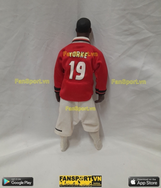 Tượng Dwight Yorke 19 Manchester United Hero Treble 1999 figure red