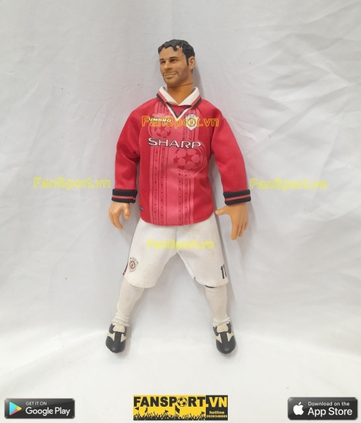Tượng Ryan Giggs 11 Manchester United Hero Treble 1999 figure red