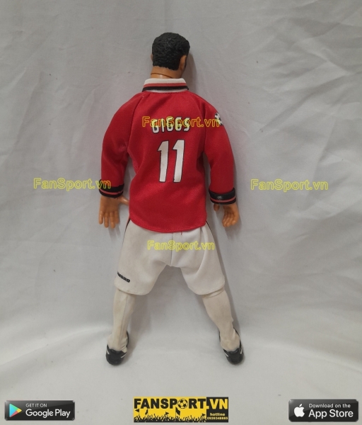 Tượng Ryan Giggs 11 Manchester United Hero Treble 1999 figure red