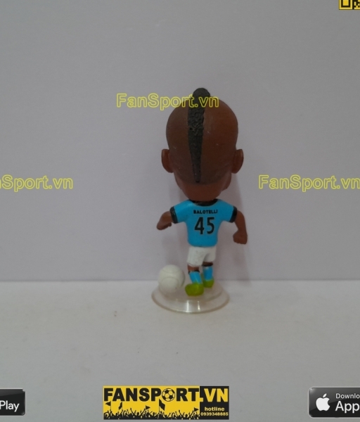 Tượng Mario Balotelli 45 Manchester City 2012-2012 home blue kodoto