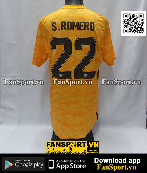 Áo Romero #22 Mancheater United 2019-2020 four shirt goalkeeper gk