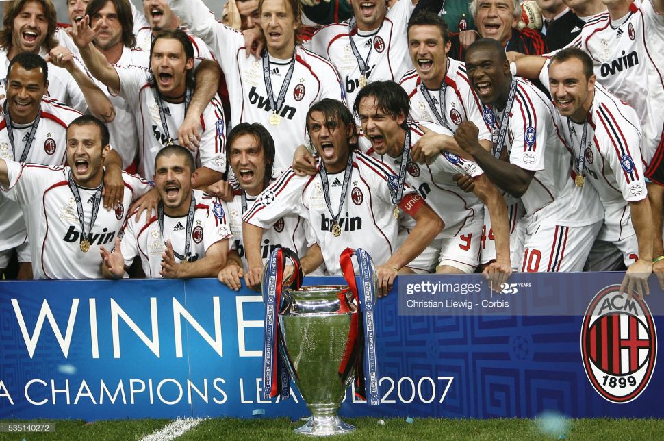 Áo AC Milan Champion League Final 2007 away shirt Kaka Pirlo Maldini
