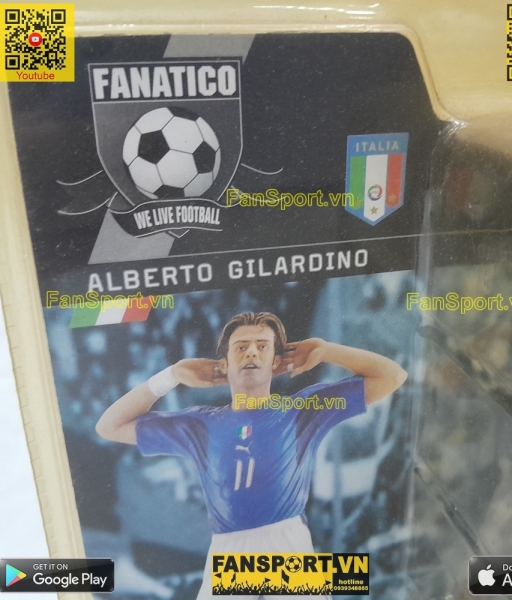 Tượng Alberto Gilardino 11 Itally World Cup 2006 blue Fanatico new