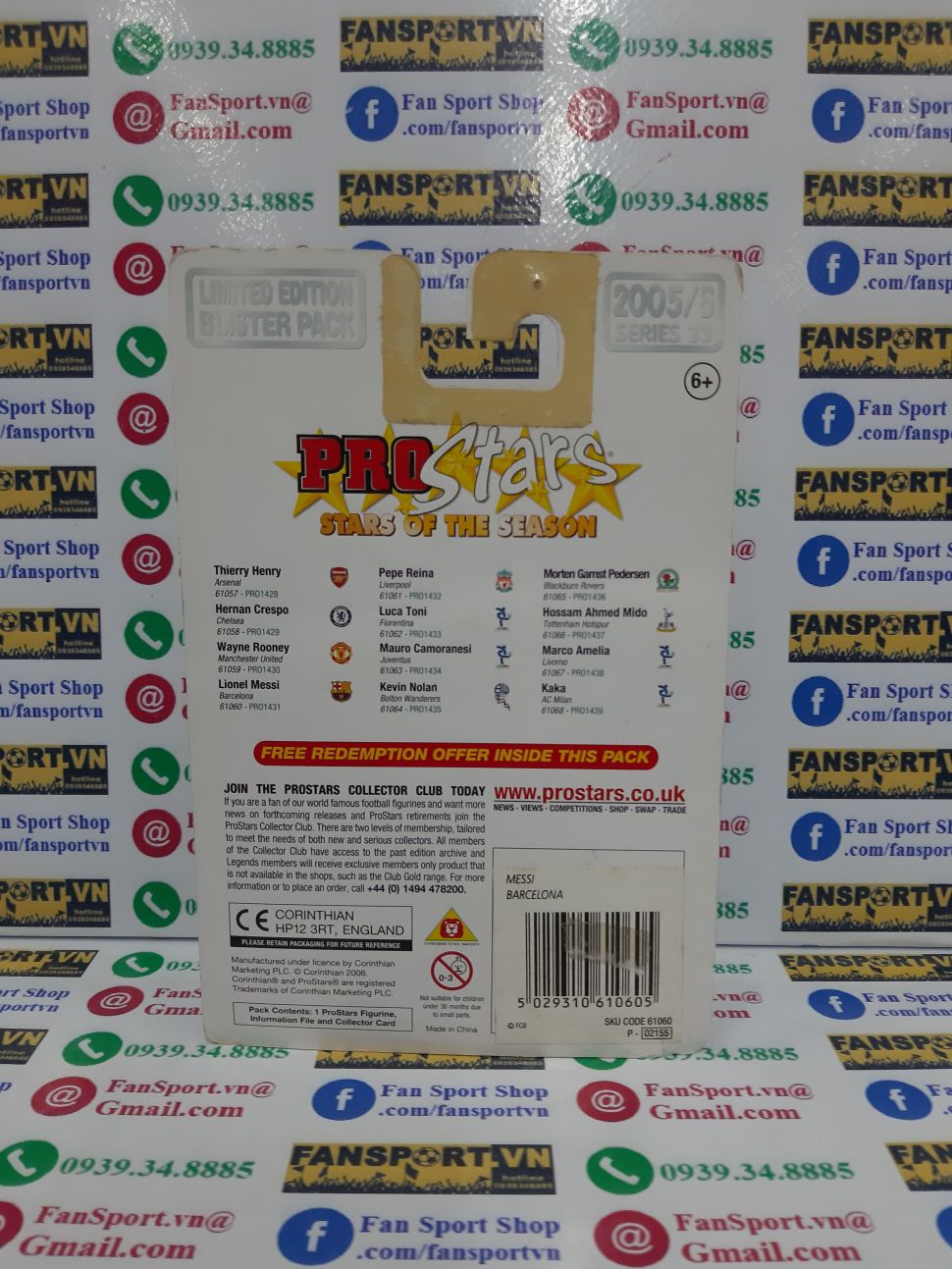 Tượng Messi Barcelona 2005-2006 home corinthian PRO1431 blister 1162