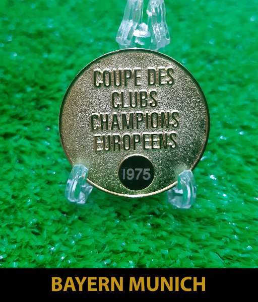 1975 Bayern Munich European Cup gold medal final huy chương 1976
